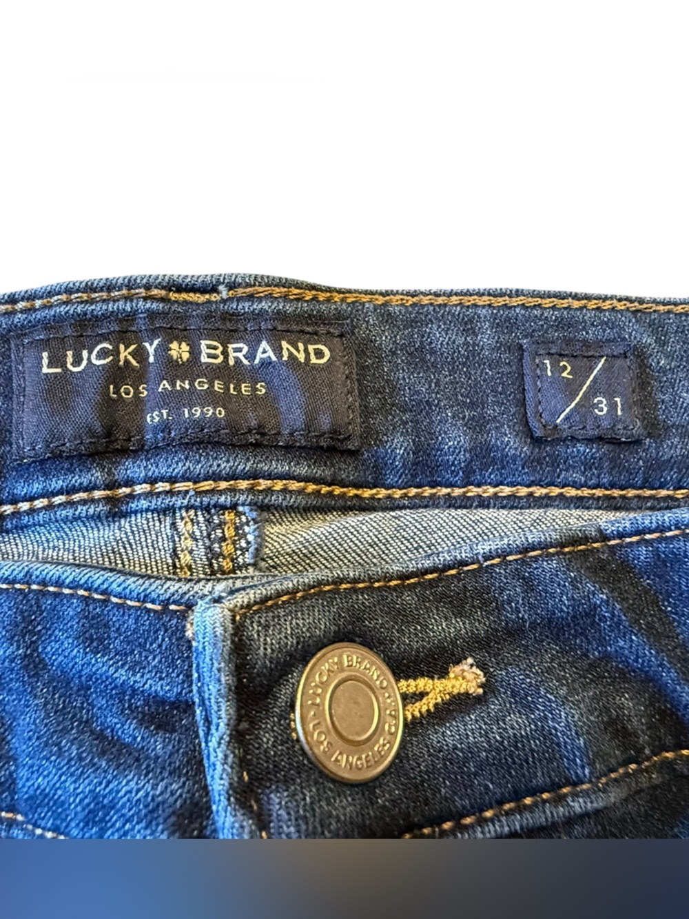 Lucky Brand Womens 12/31 Blue Denim Jean Bermuda Shorts - Picture 4 of 9